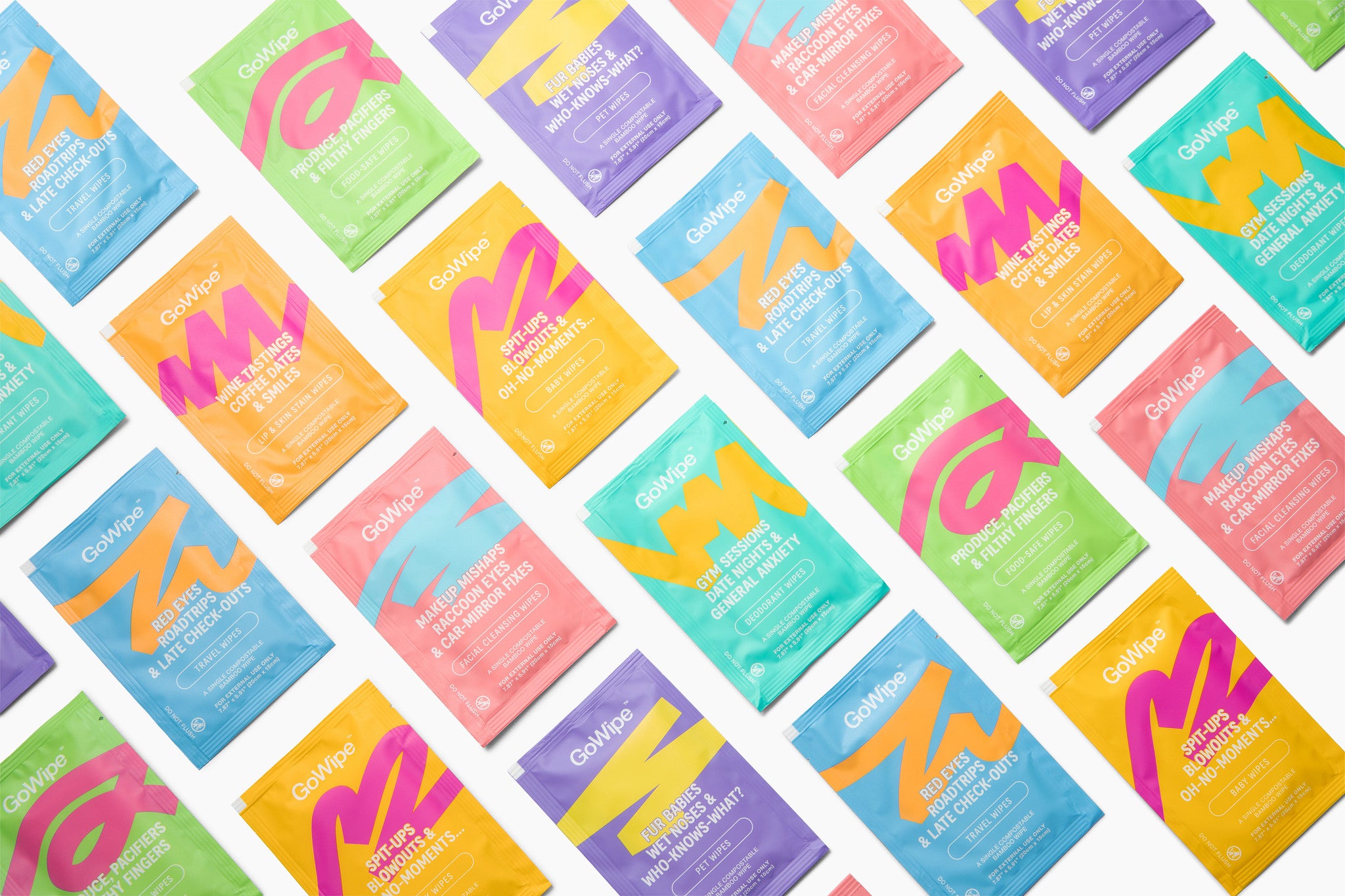 GoWipe Single Wipes Individually wrapped wet wipes for all your wipe needs